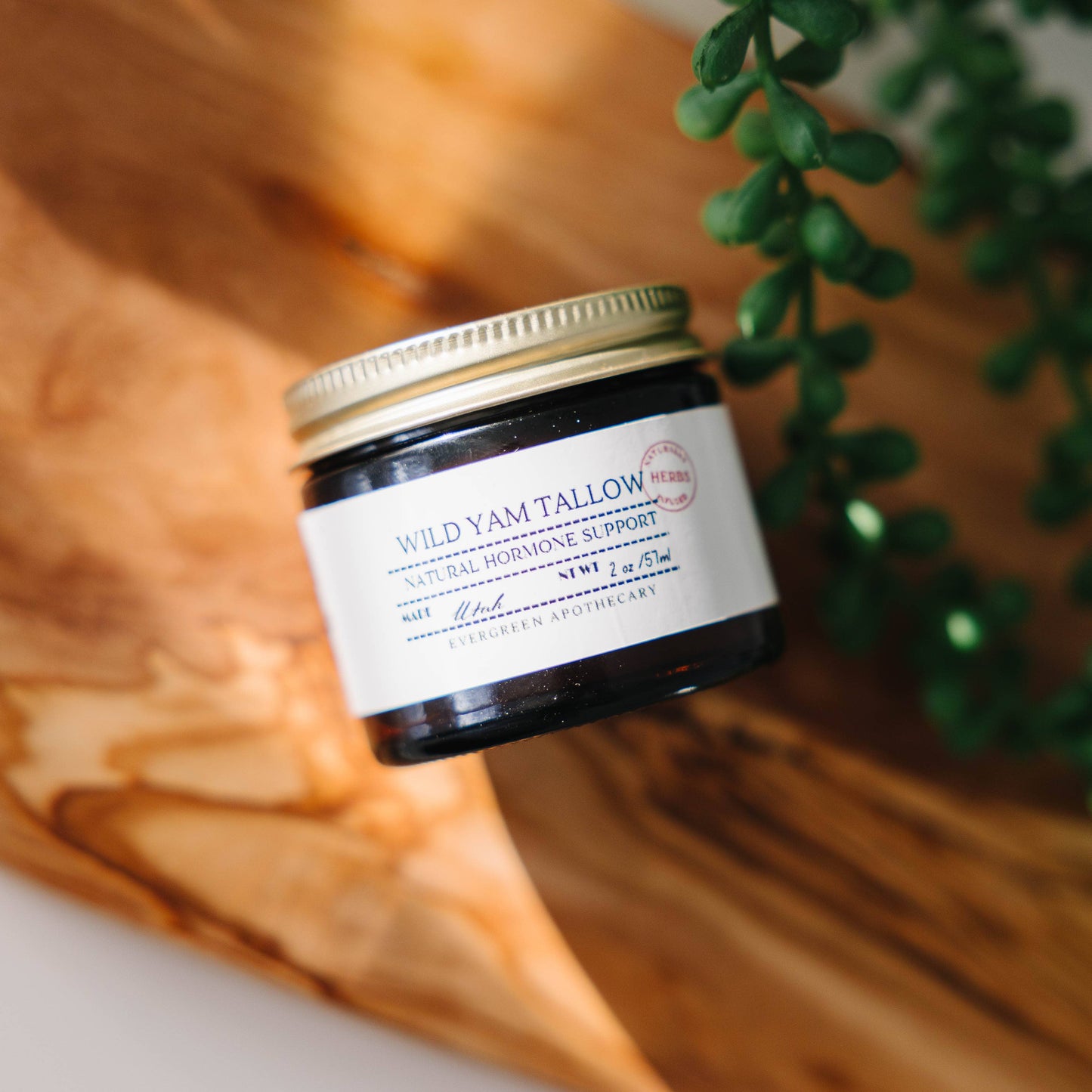 Wild Yam Tallow (made with lady may tallow): 2oz