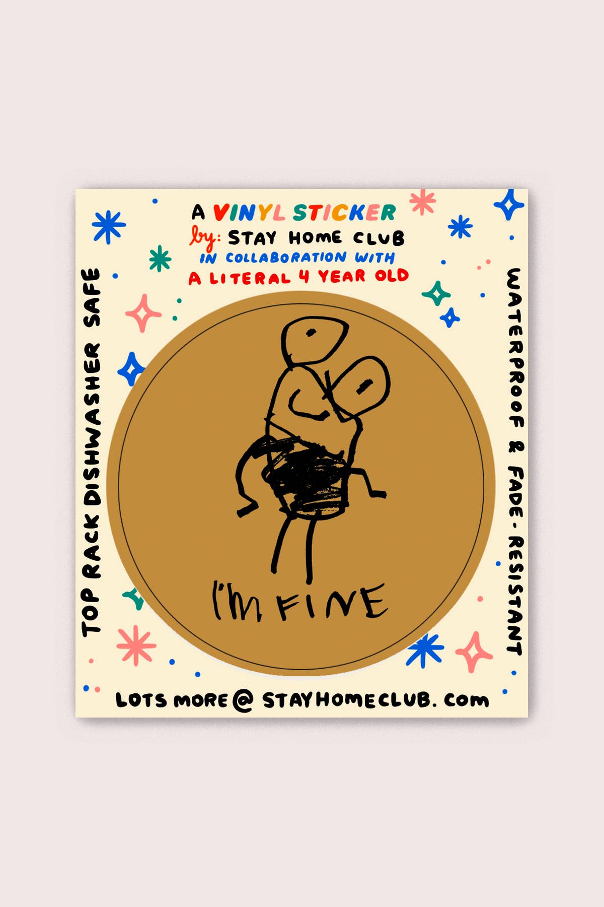 I'm Fine Vinyl Sticker