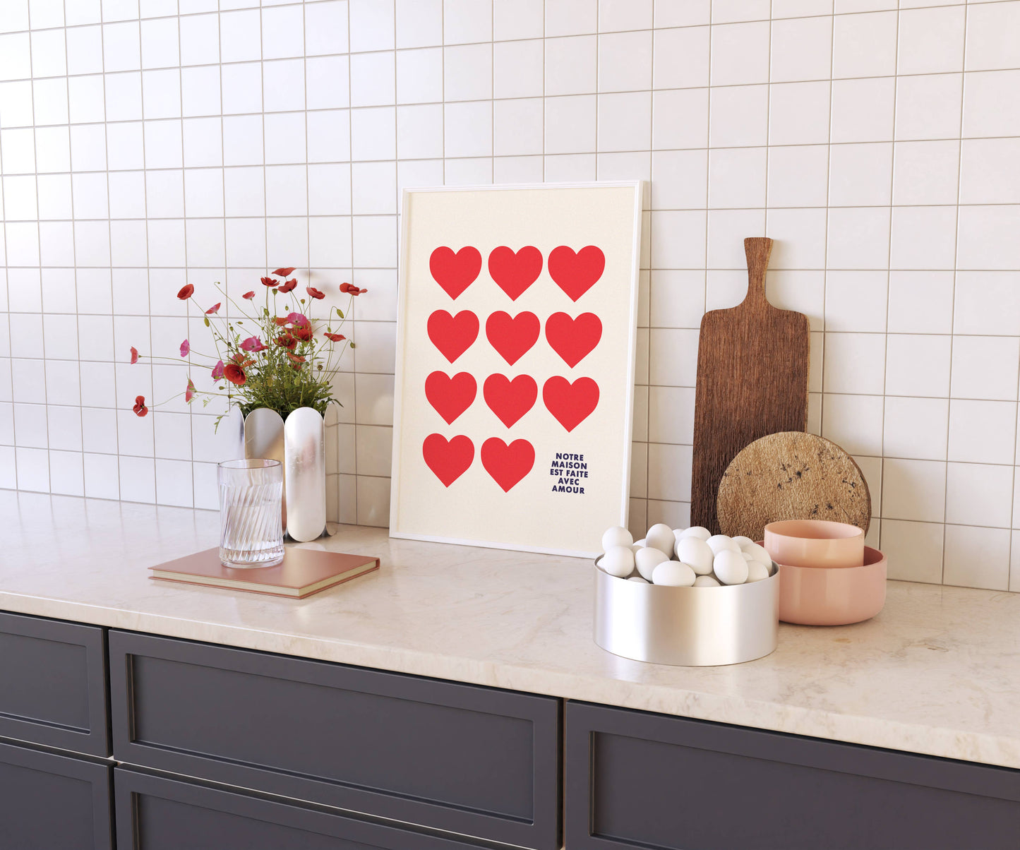 This home is filled with love | French Quote | Heart Print: 8 x 10"