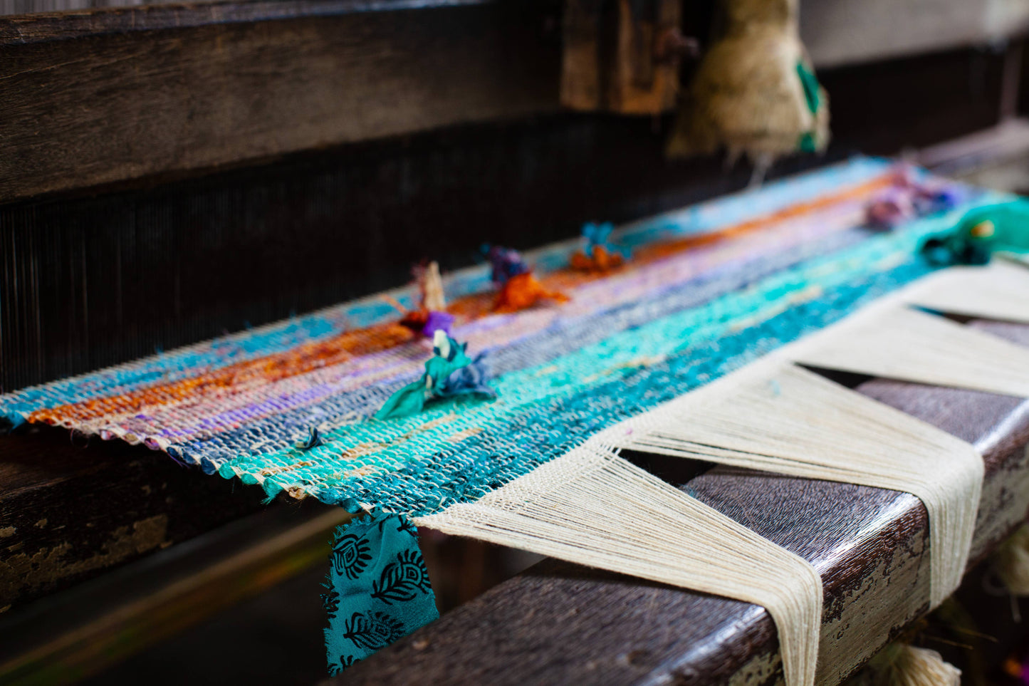 Upcycled Sari Yoga Mat Bag: Recycled fabrics