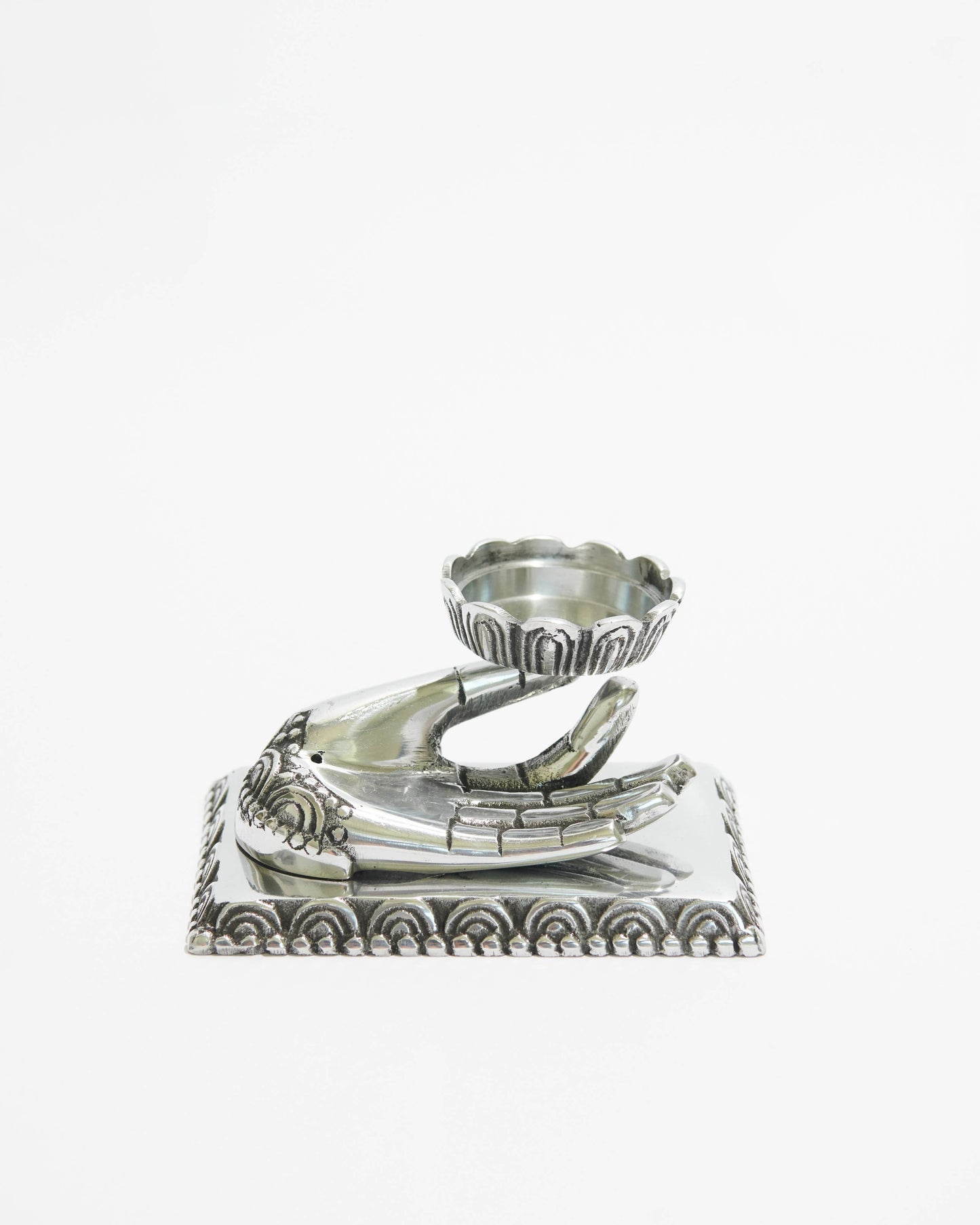 Incense Burner, Hand of Compassion and Lotus Flower