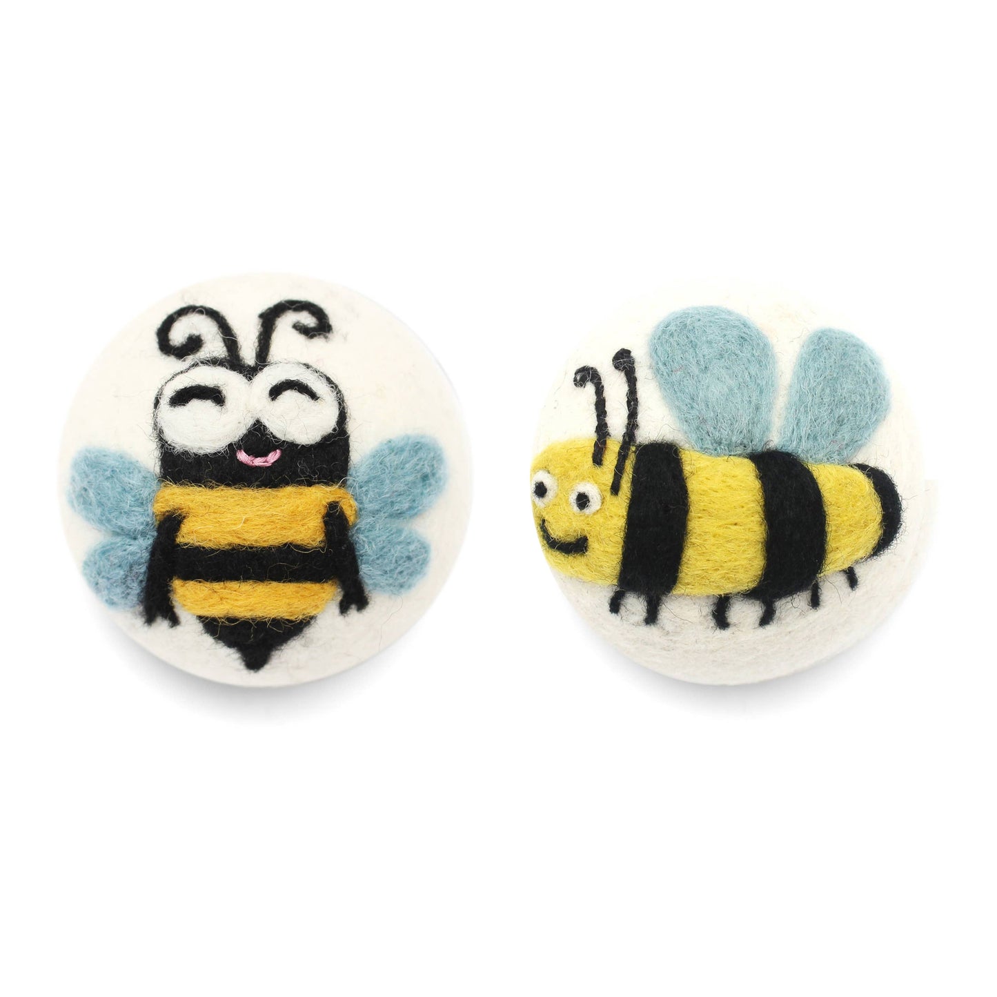 Bee's Wool Dryer Balls Fair Trade: Happy Bee