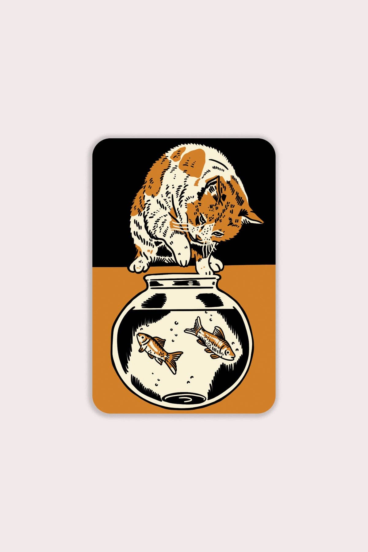 Fishbowl Vinyl Sticker