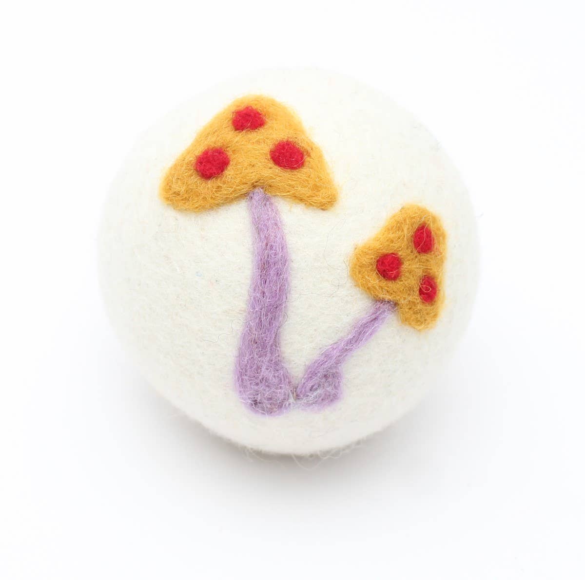 Mushrooms: Eco Wool Dryer Balls Fair-Trade: Orange Mushroom
