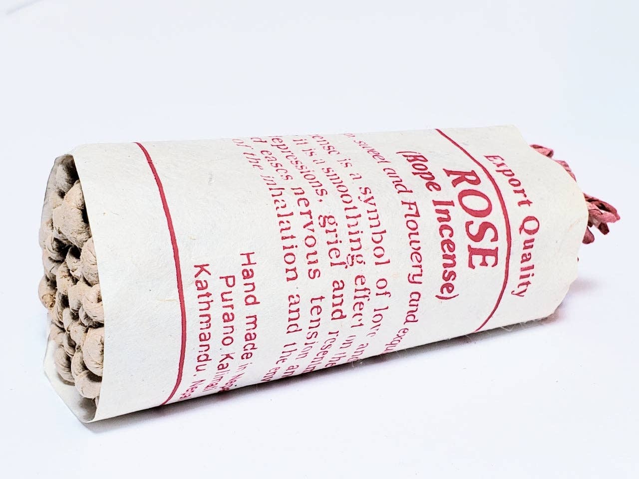 Handmade Tibetan Rose Rope Incense : Sandalwood