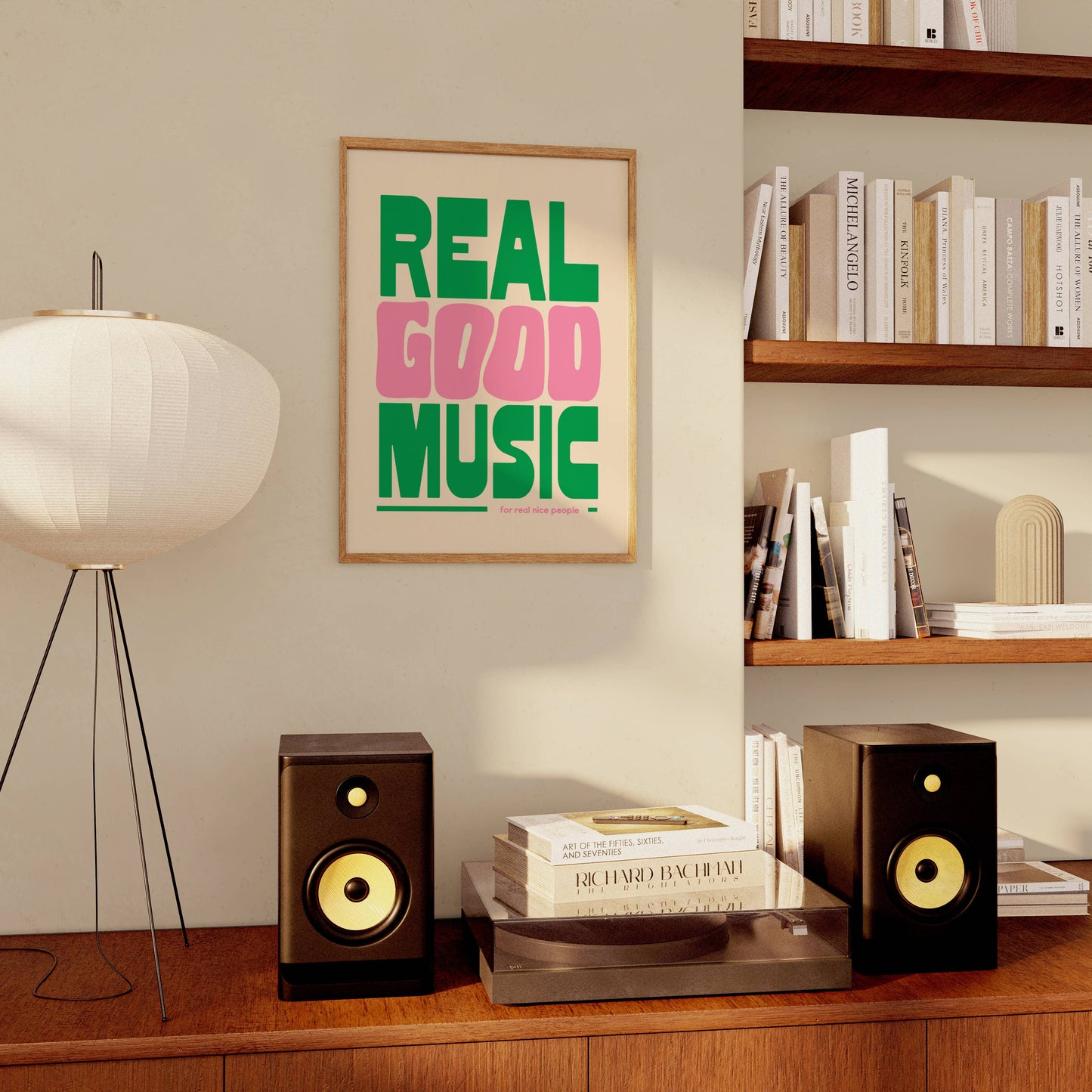 Real Good Music Art Print: Black / 5 x 7