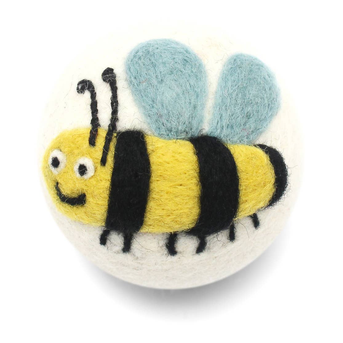 Bee's Wool Dryer Balls Fair Trade: Happy Bee