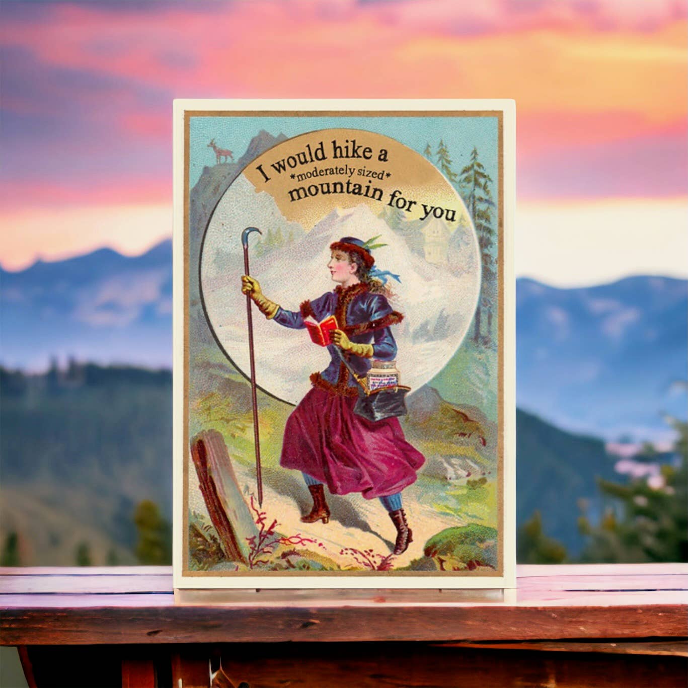 Sarcastic Relationship Hiking Mountain Card