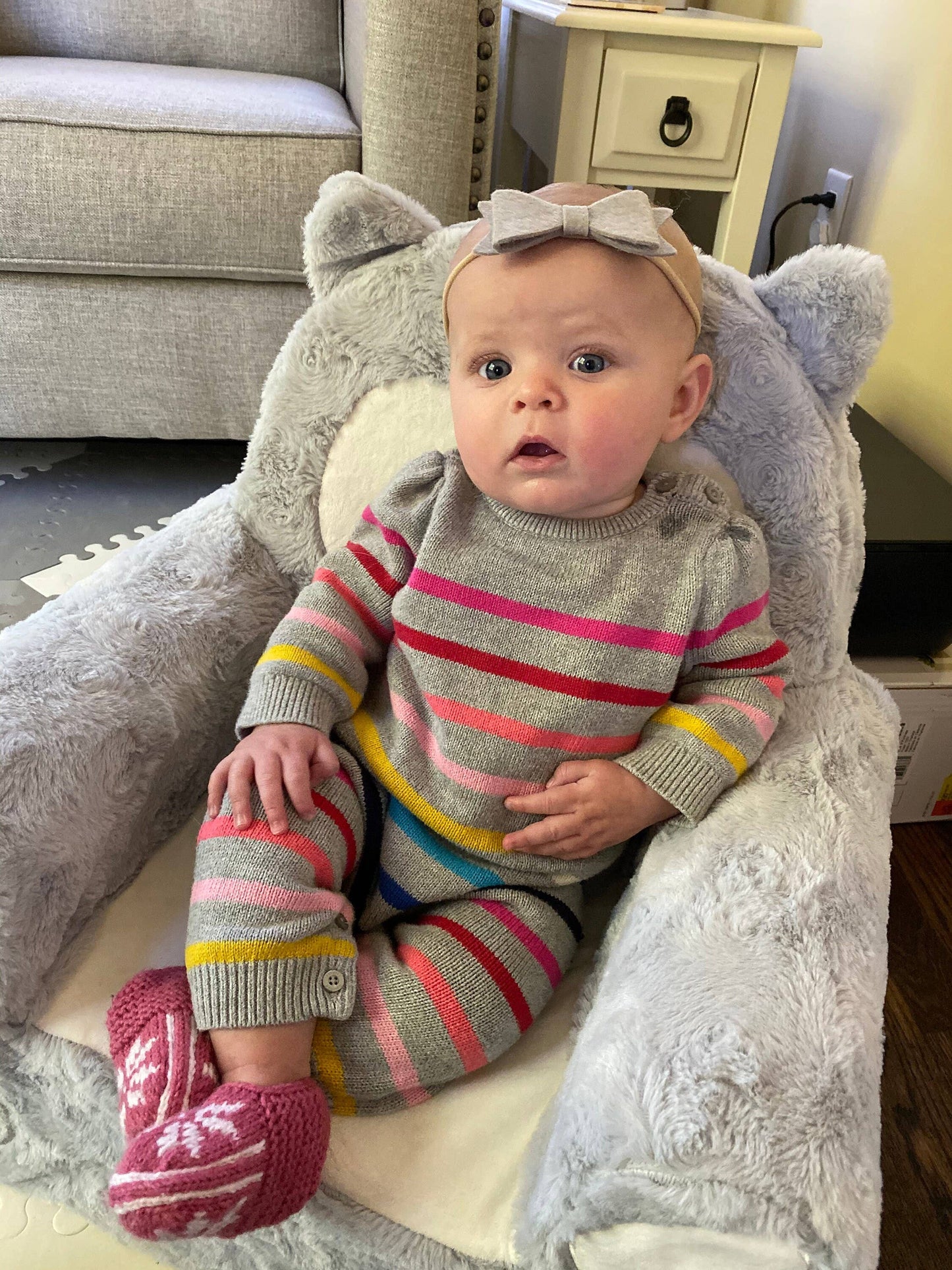 Knit Baby Socks: Colorful