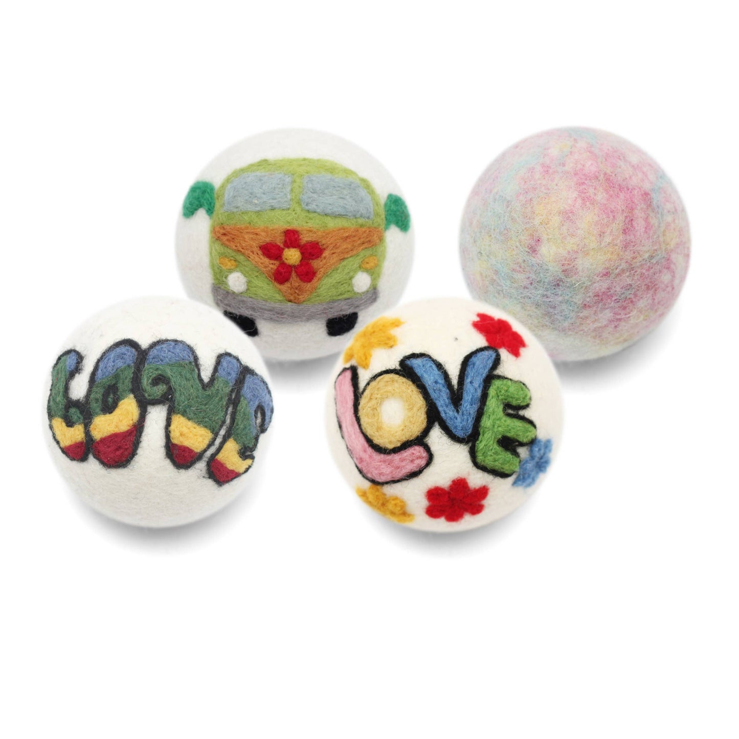 Hippie Collection: Eco Wool Dryer Balls Fair-Trade: Hippie Bus