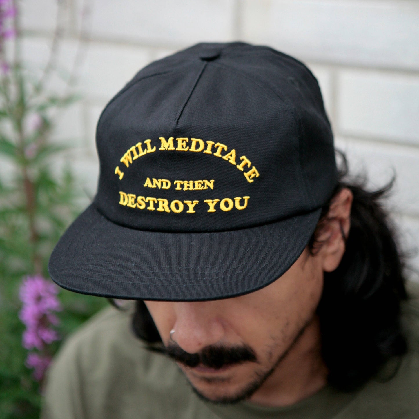Yoga Flame Cap: Dusty Pink Bleached