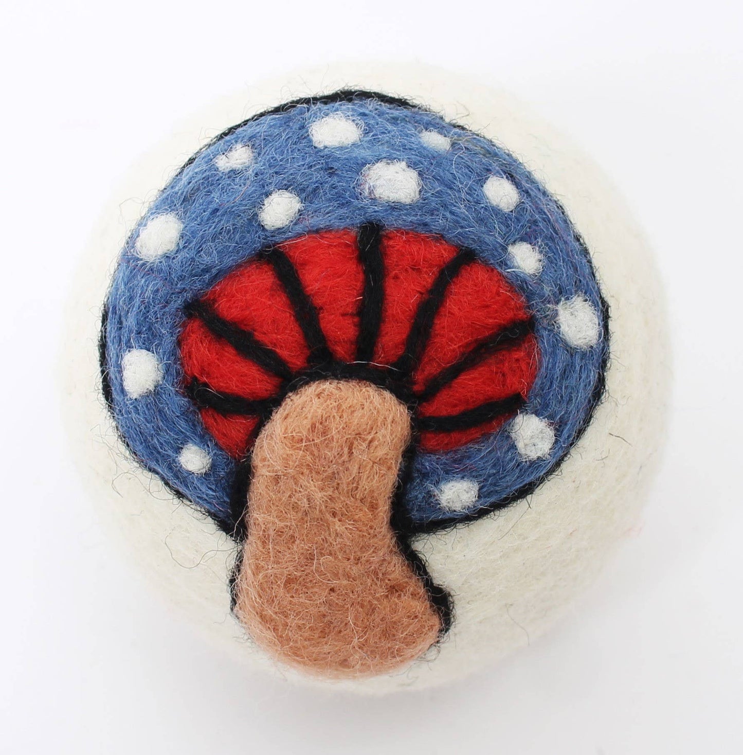 Mushrooms: Eco Wool Dryer Balls Fair-Trade: Orange Mushroom