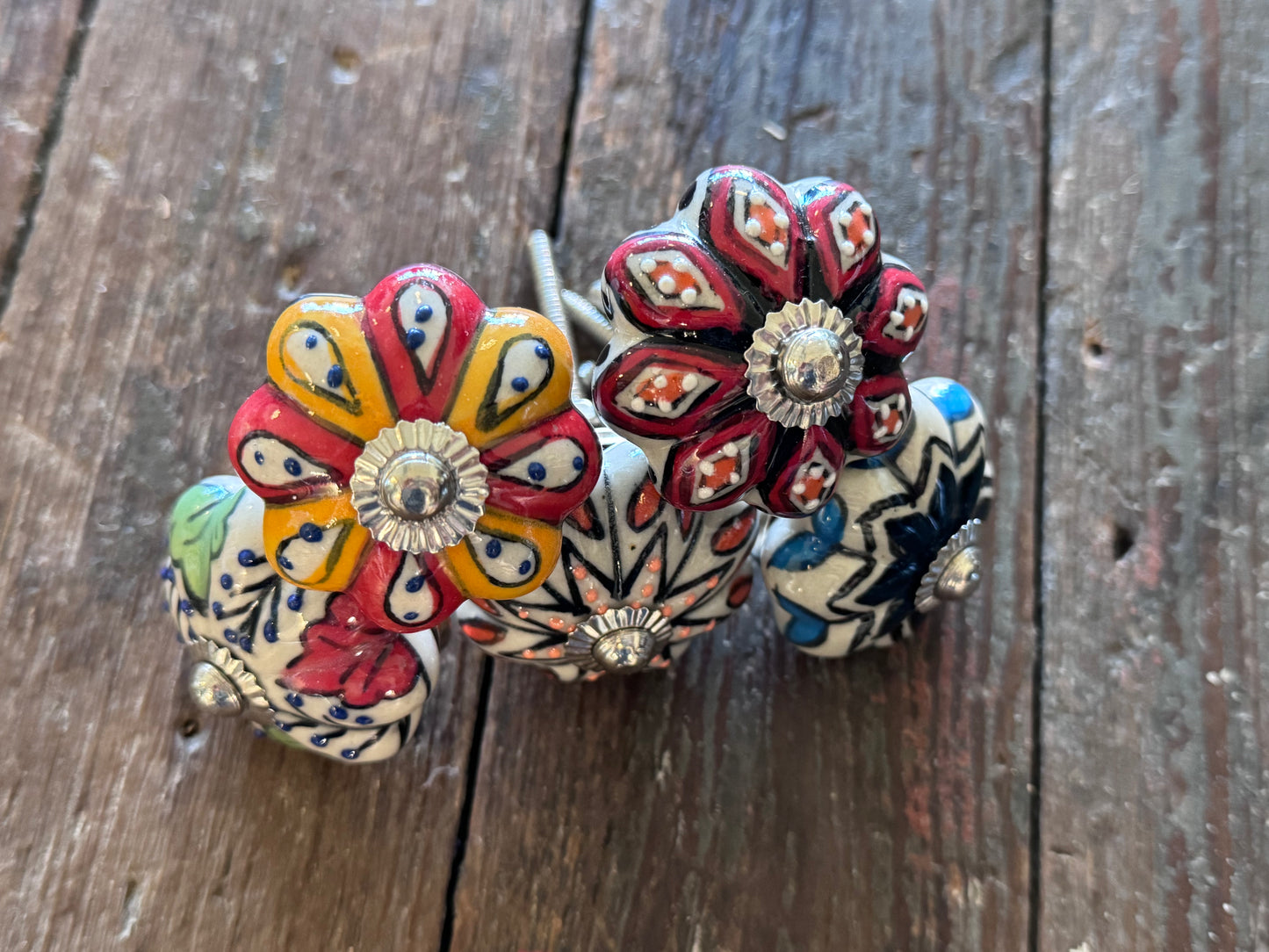 Handpainted Ceramic Knobs
