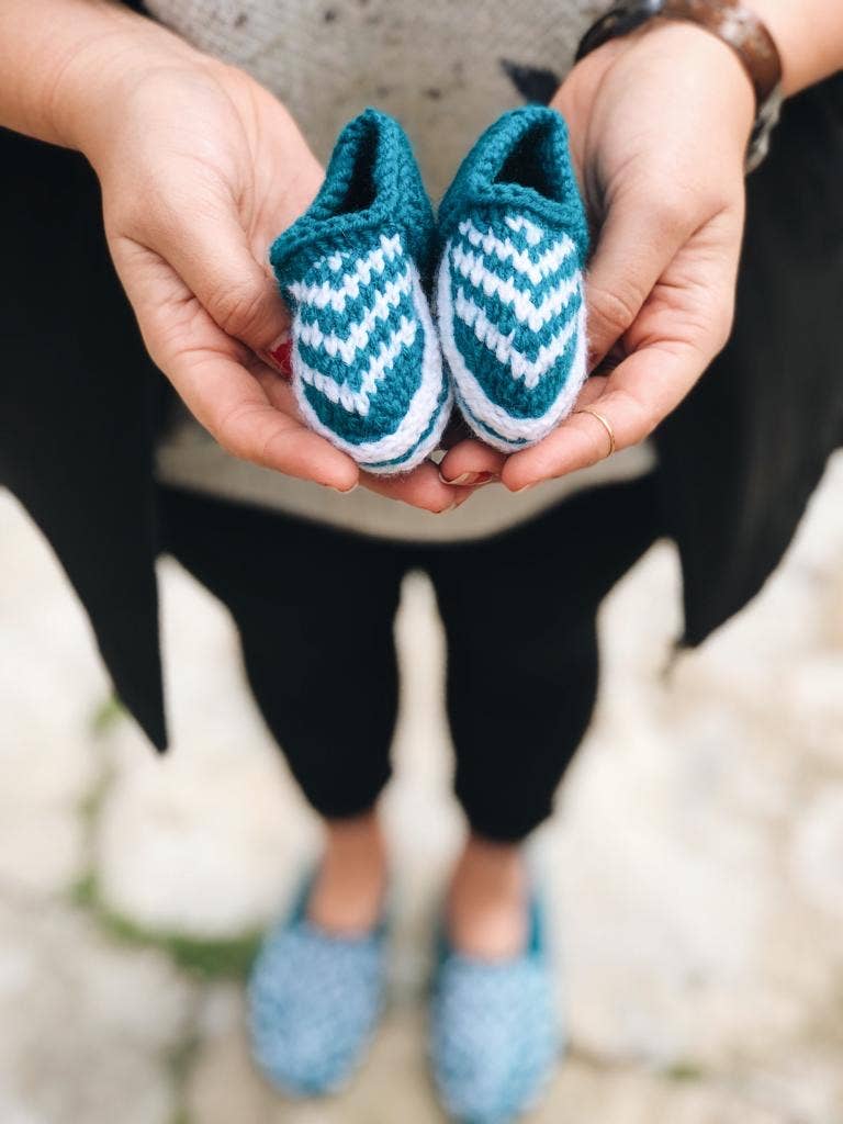 Knit Baby Socks: Colorful