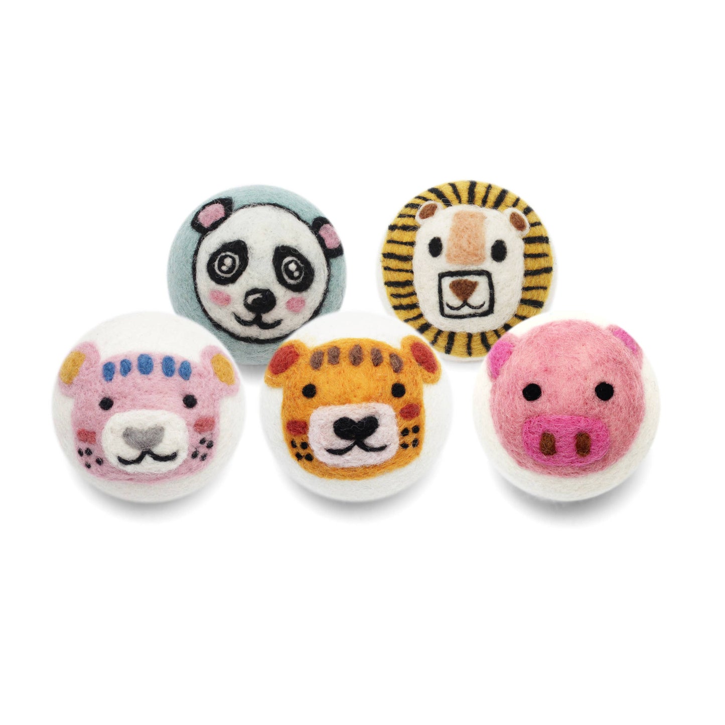 Cute Animals: Eco Wool Dryer Balls Fair-Trade: Panda