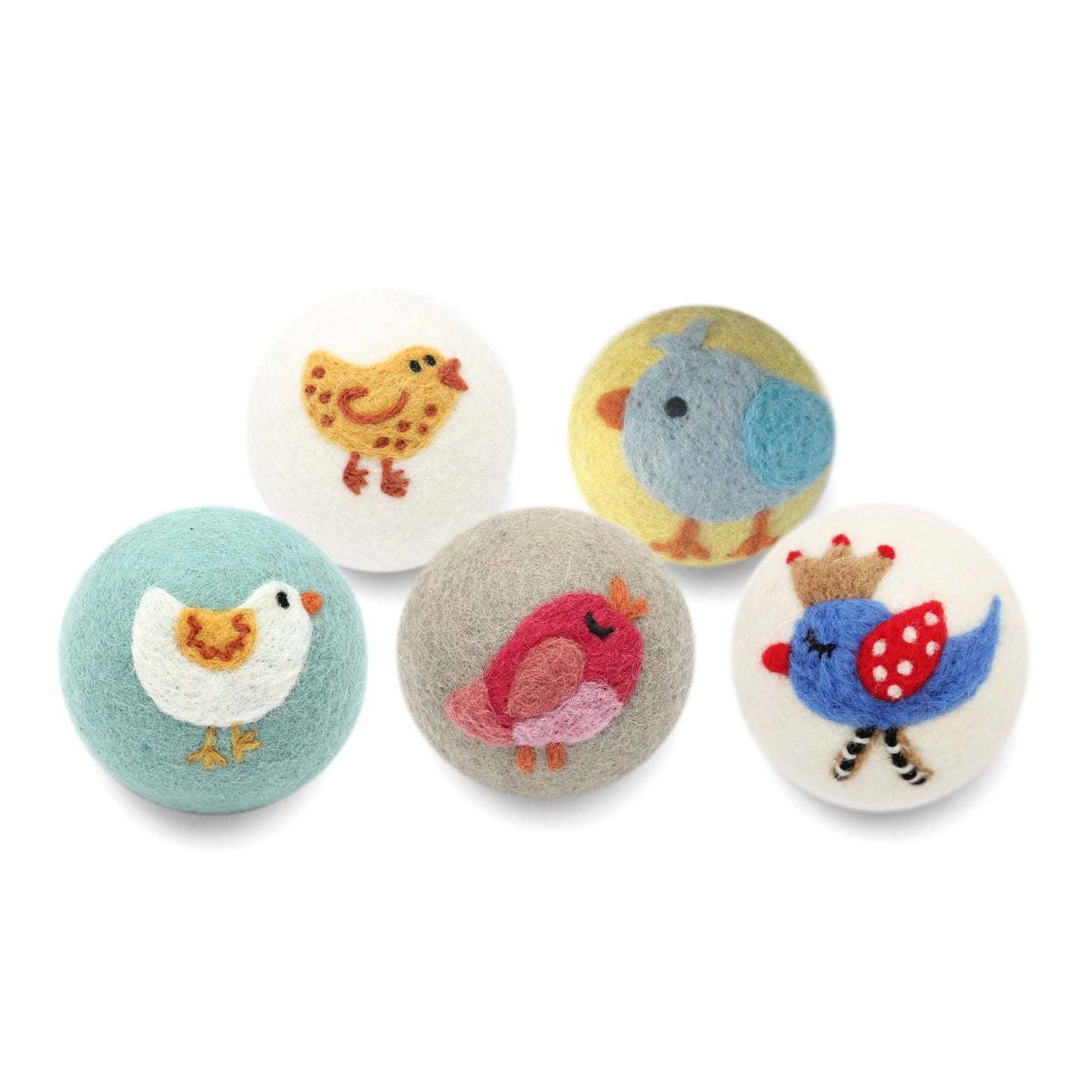 Birds: Eco Wool Dryer Balls Fair Trade: Yellow Chick