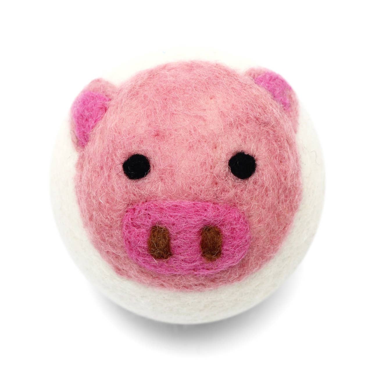 Cute Animals: Eco Wool Dryer Balls Fair-Trade: Pink Bear