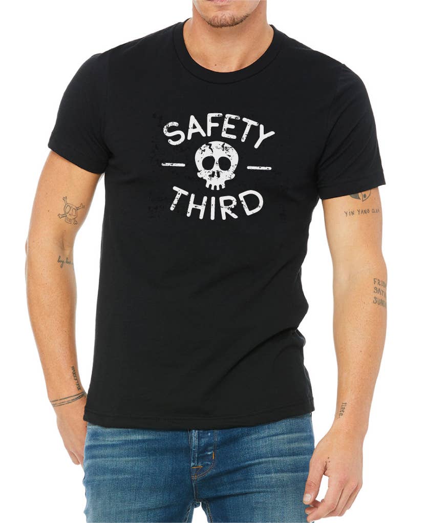 Safety Third Graphic Tee | Short Sleeve T-Shirt 3rd: Adult Large