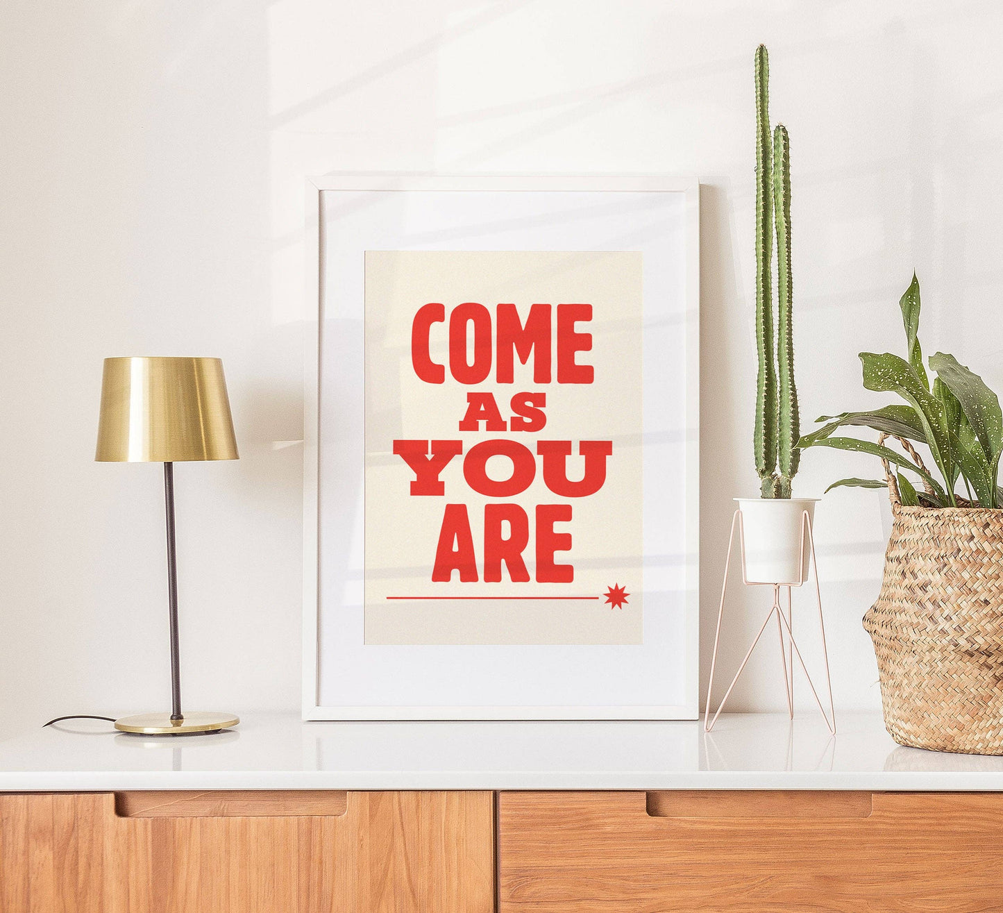 Come As You Are Art Print: Yellow / 5 x 7