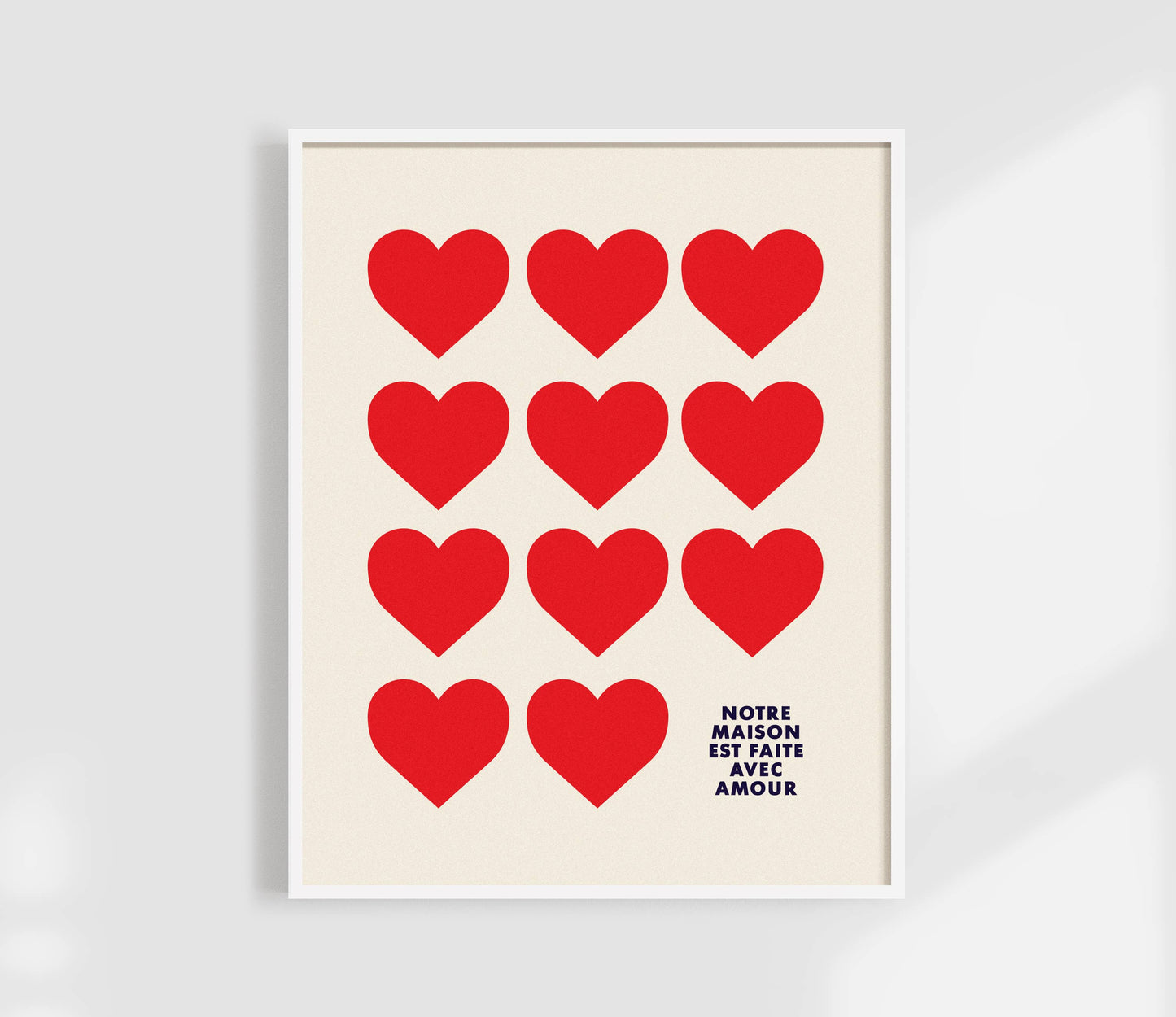 This home is filled with love | French Quote | Heart Print: 8 x 10"