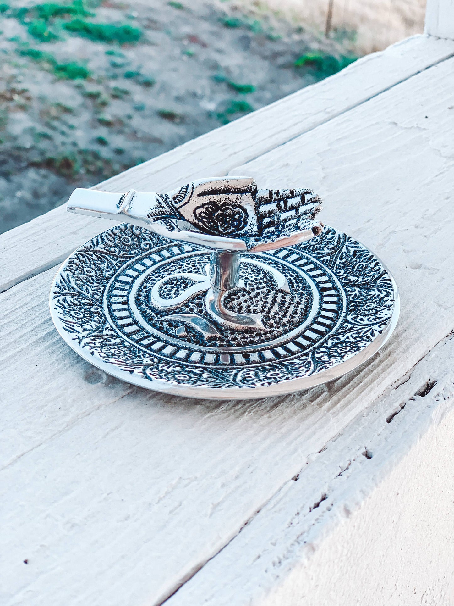 Metal Incense Burner, Tibetan Offering Hand