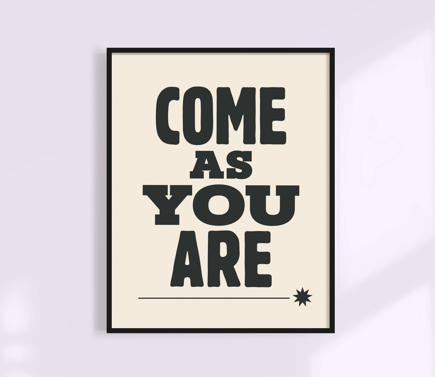 Come As You Are Art Print: Yellow / 5 x 7
