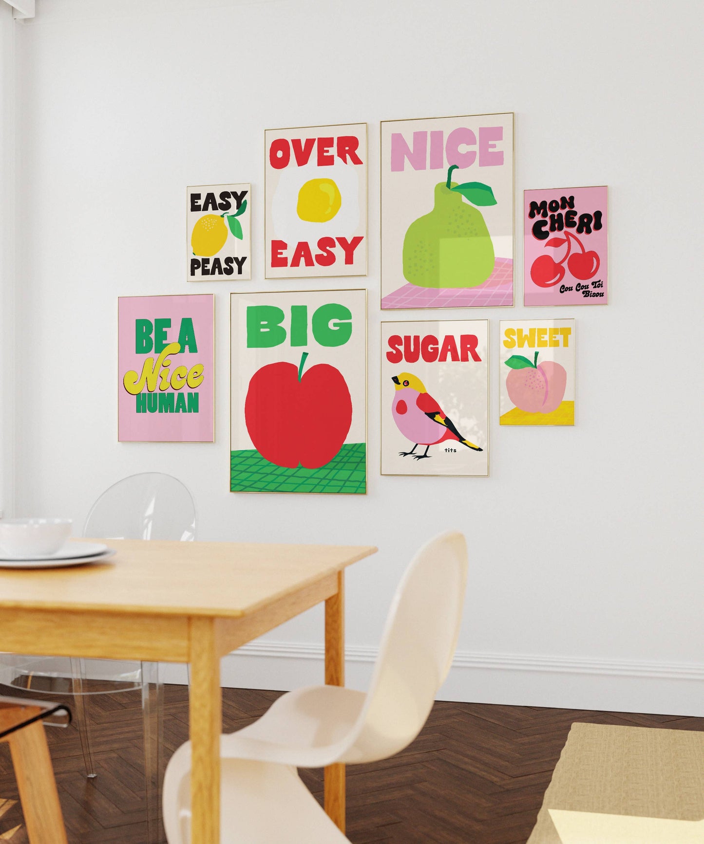 Easy Peasy Lemon Squeezy Print | Kitchen Art Print: Green / 8 x 10"