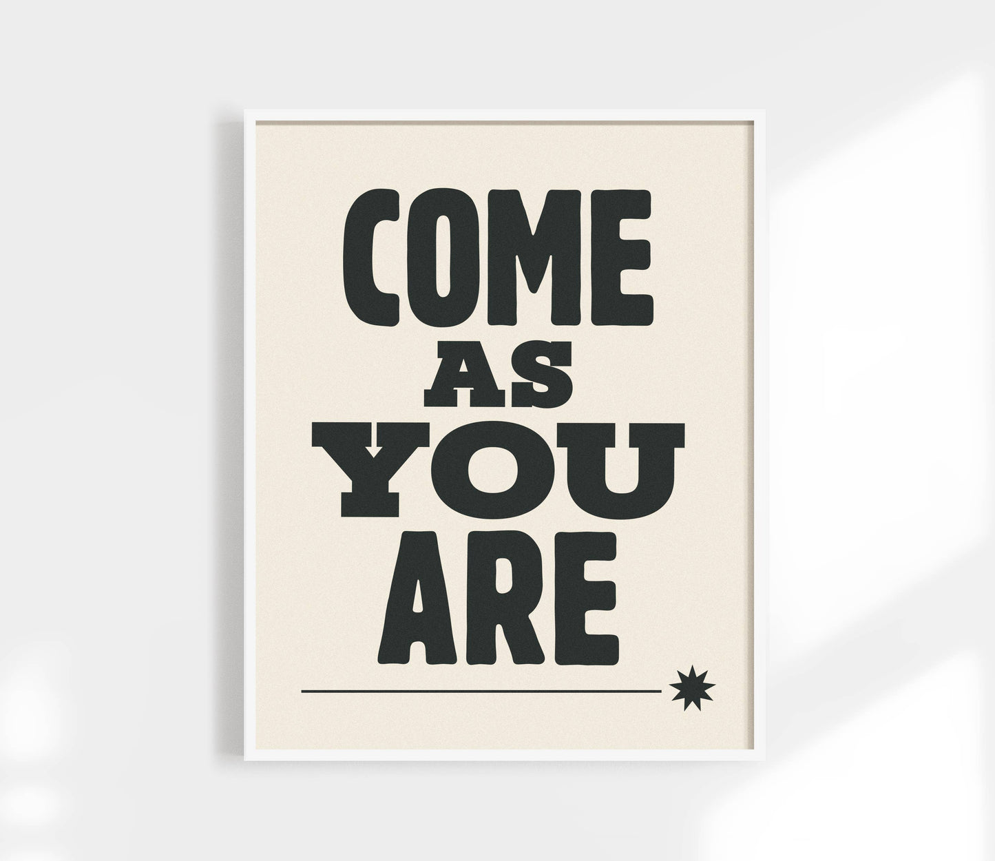 Come As You Are Art Print: Yellow / 5 x 7