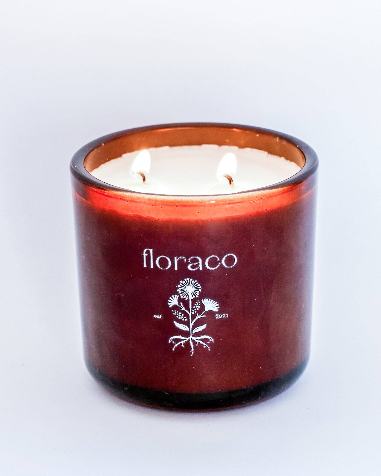 NEW Magnolia Mint Amber Glass Candle: Wild Mint, Orange Blossom, Eucalyptus, Lemon, Mint + Tomato Leaf Scented: Grand