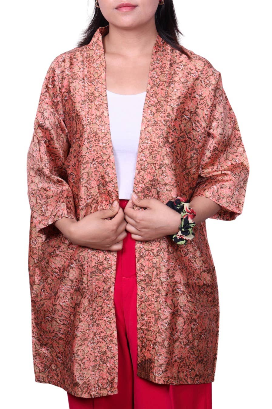 Short Sleeves Upcycled Kimono