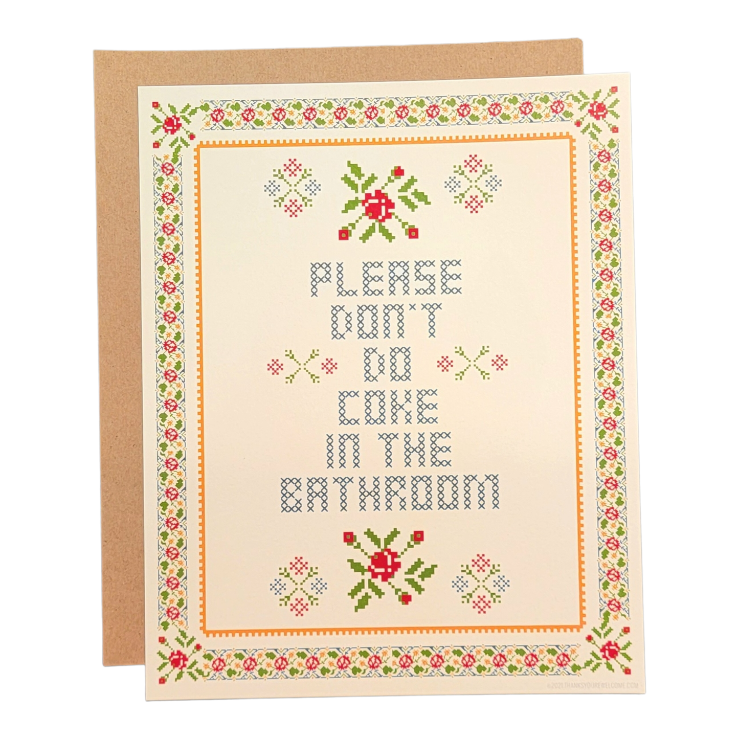 Please Don't do Coke in the Bathrooom (Frame not included)