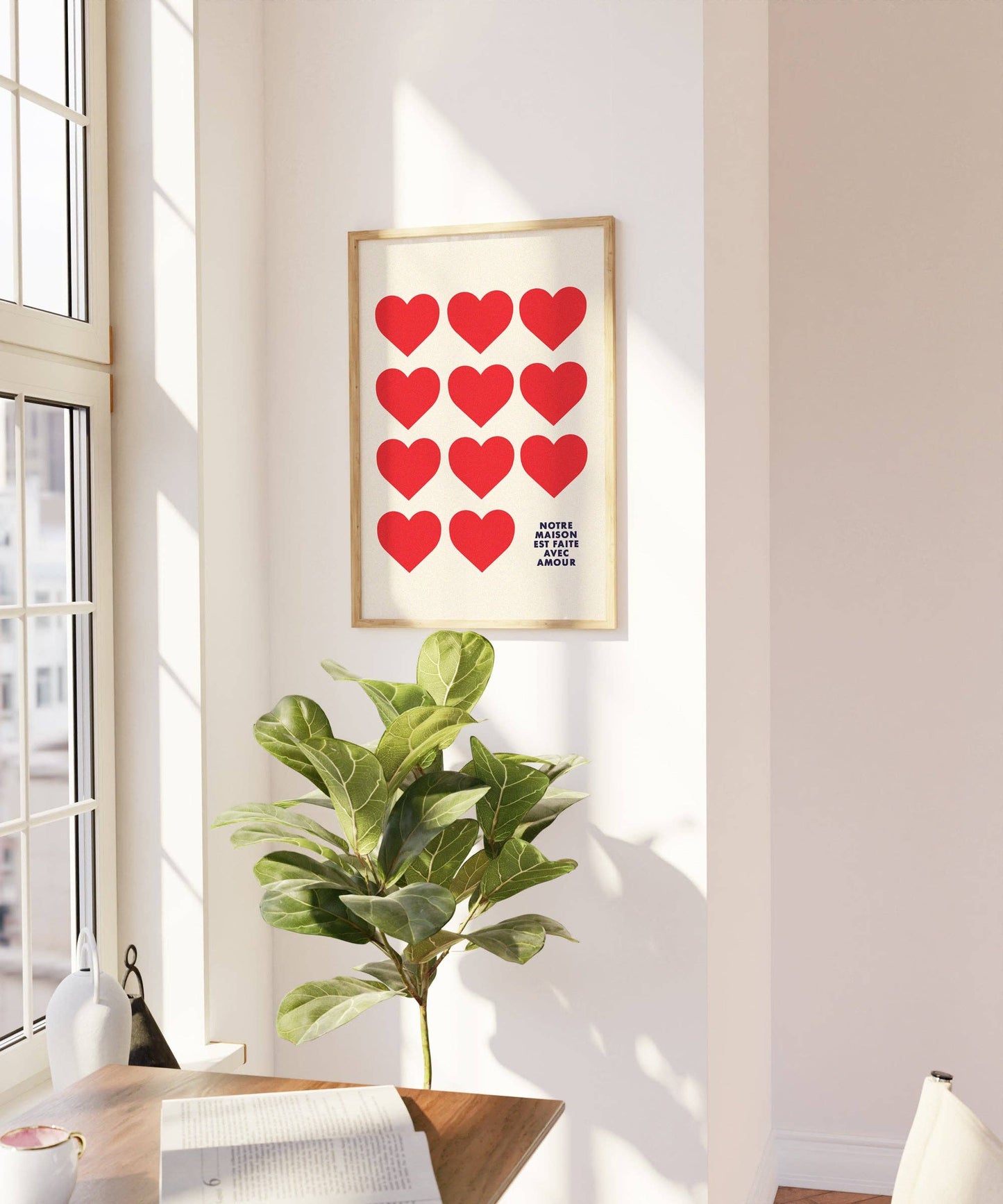 This home is filled with love | French Quote | Heart Print: 8 x 10"