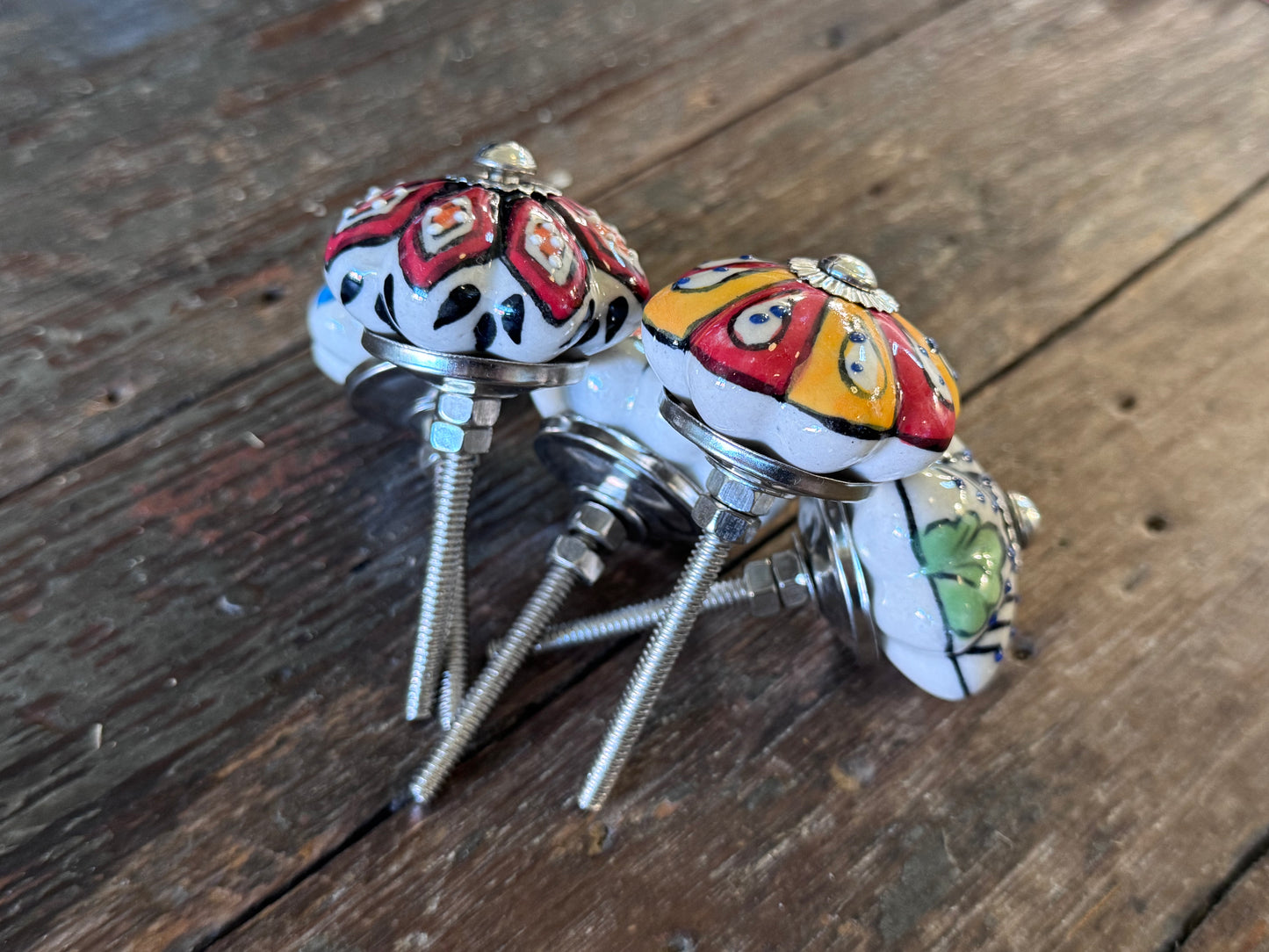 Handpainted Ceramic Knobs