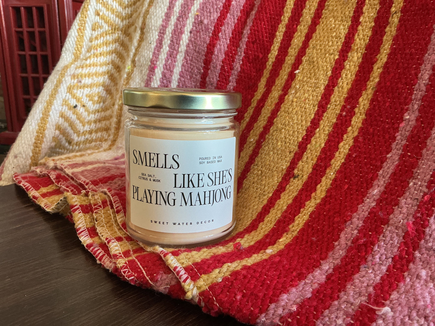 Smells Like She Plays Mahjong Candle