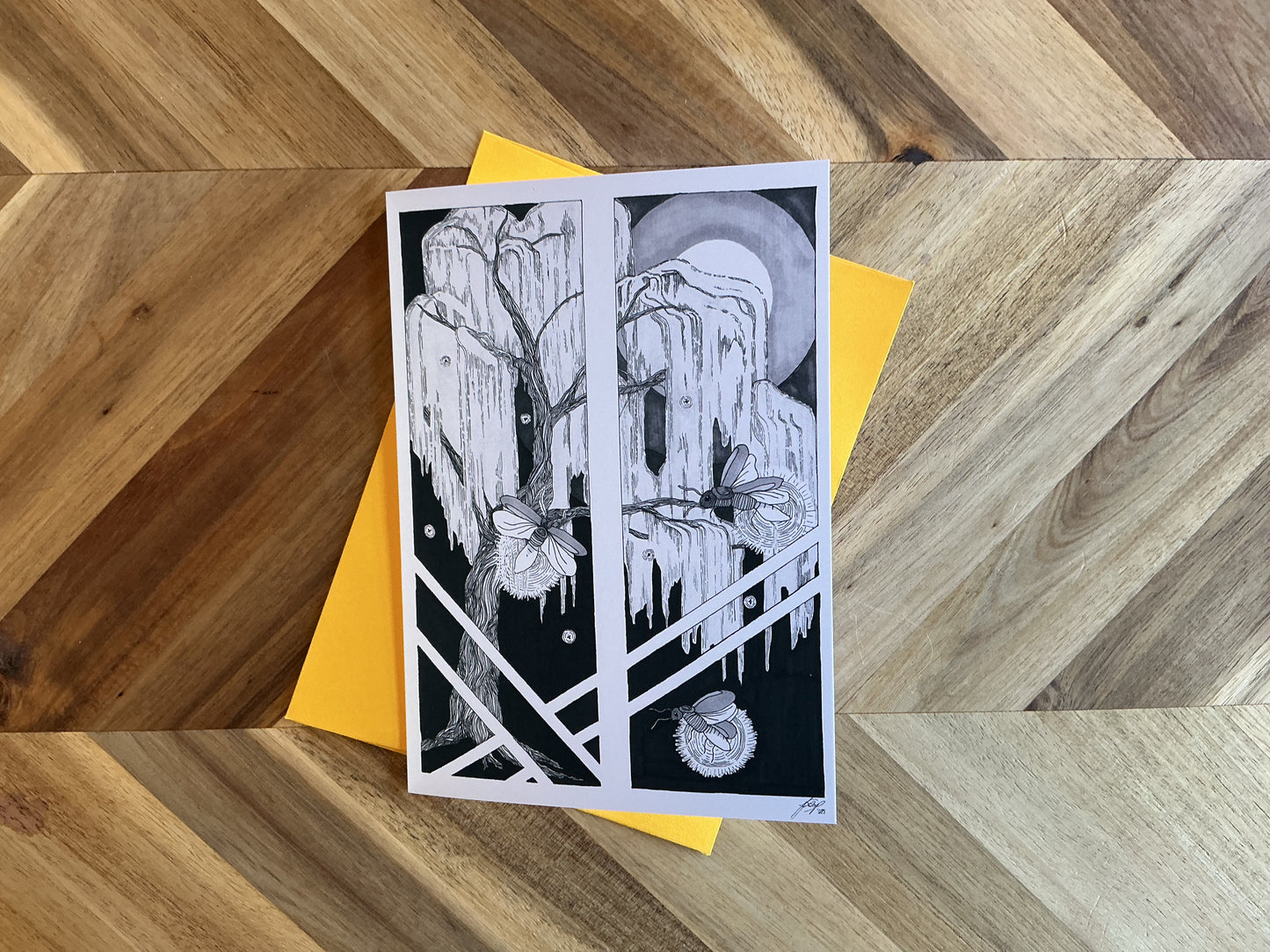 Fireflies 5x7 Greeting Card