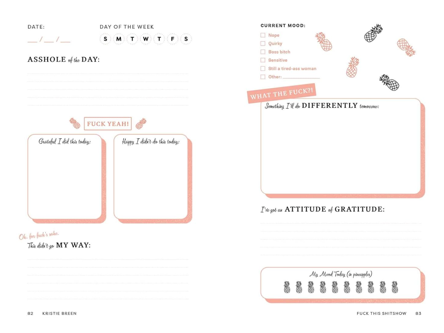 F*ck This Sh*tshow - A Gratitude Journal for Tired-Ass Women