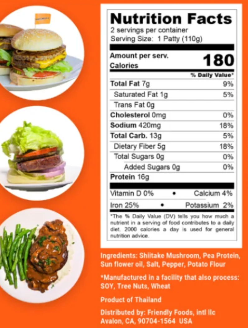 Shroomeats Mushroom Patties