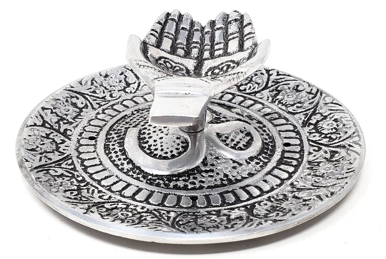 Metal Incense Burner, Tibetan Offering Hand