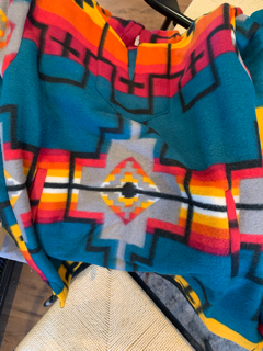Aztec Print Fleece Hoodie