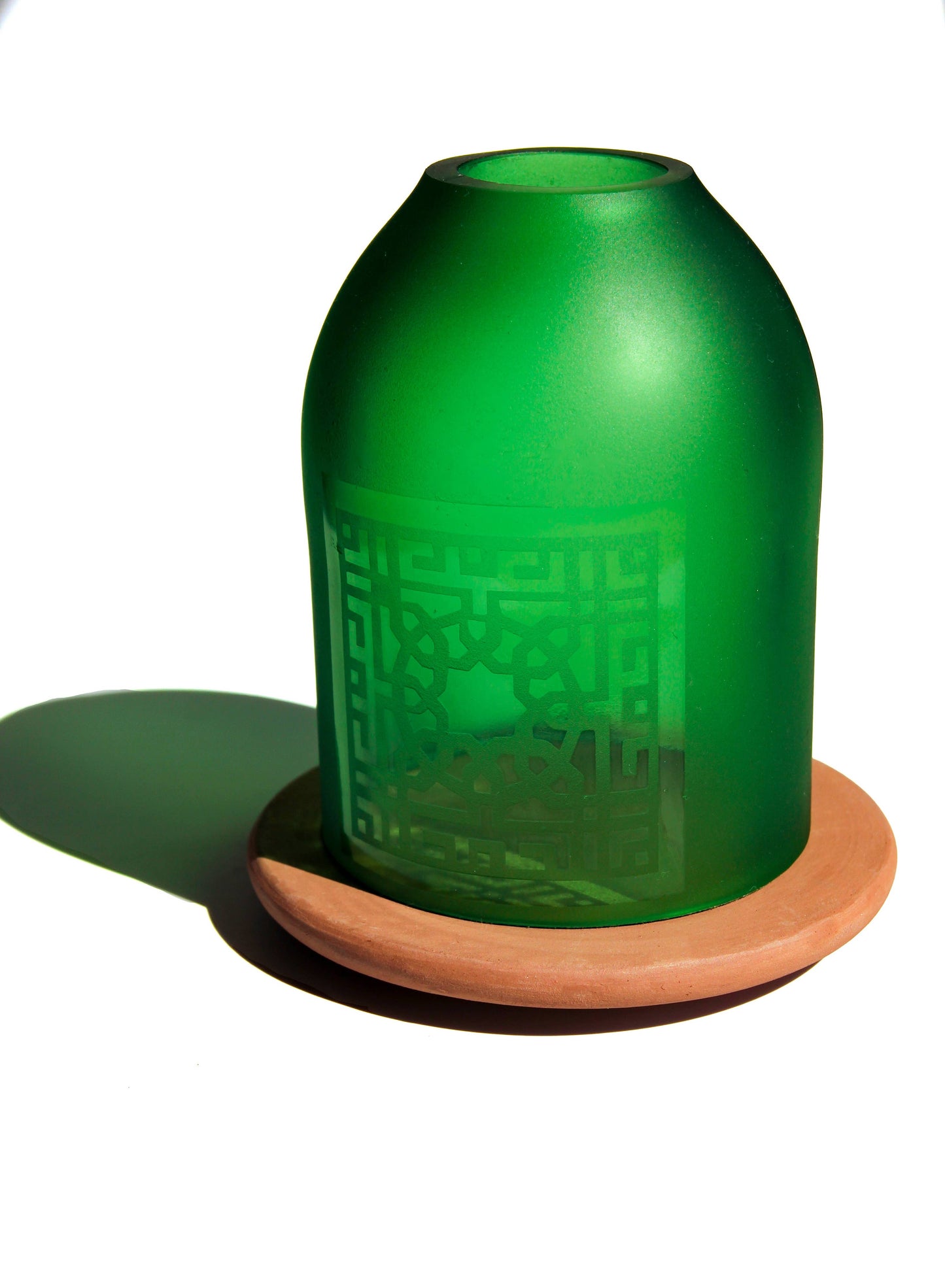 Cairo Lantern/Votive Upcycled Hand-Crafted: Clear