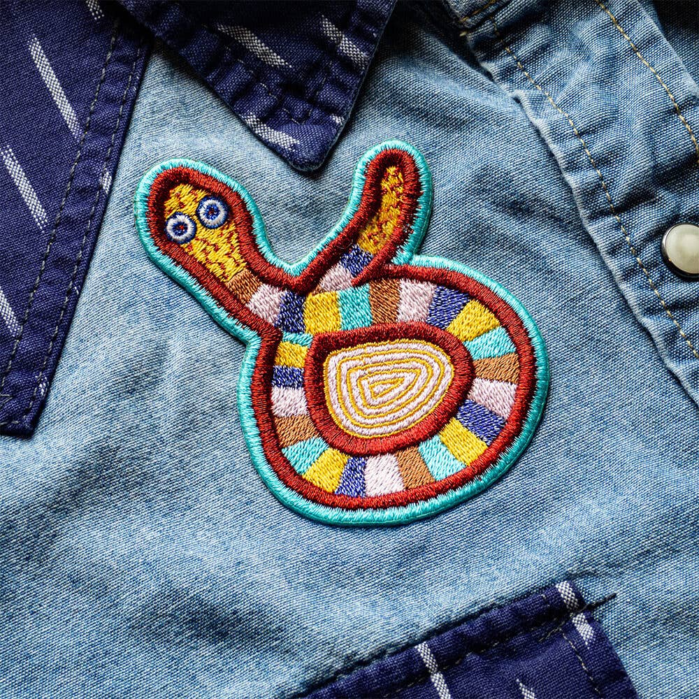 Snake Iron by Jeffrey Gibson Iron-On Patch