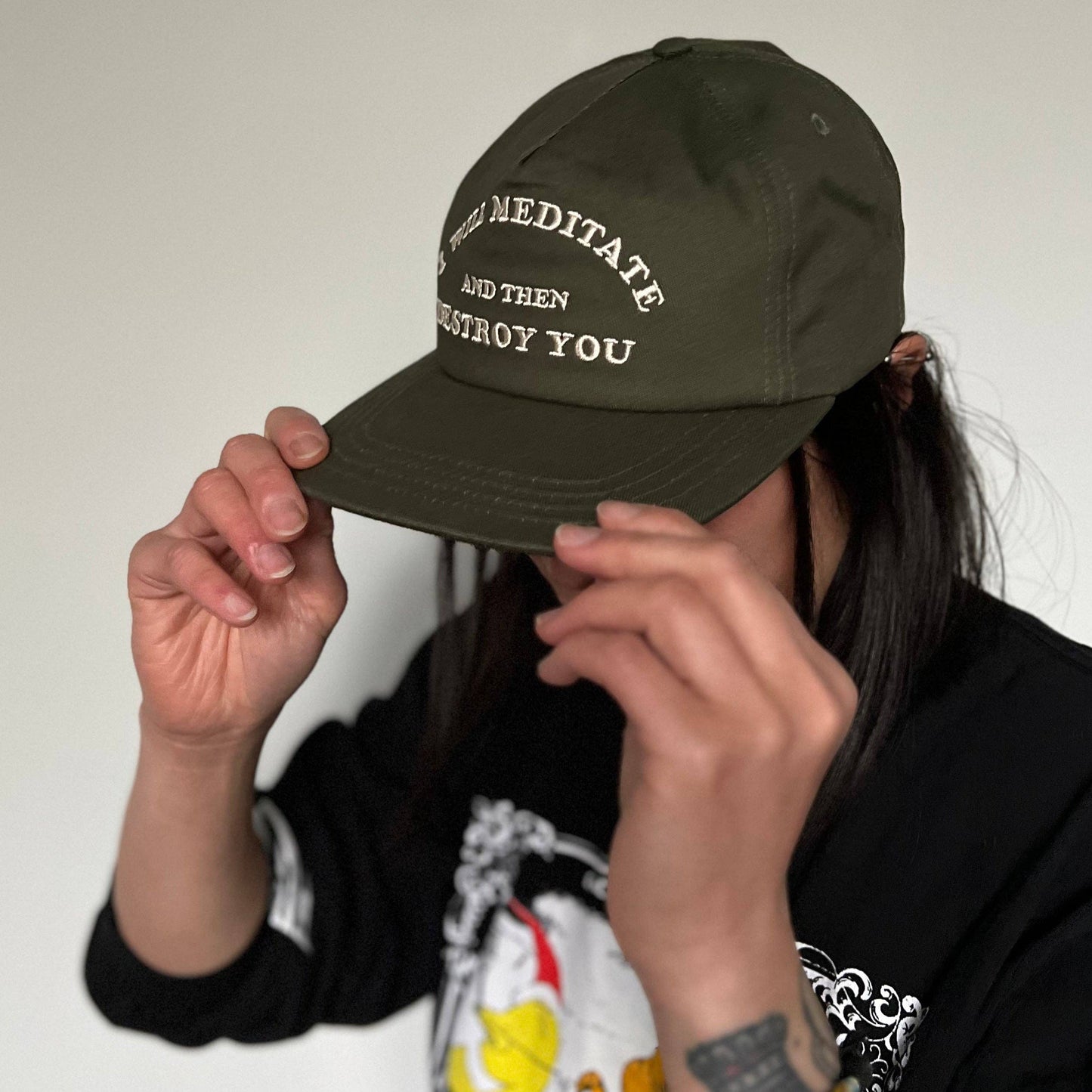 Yoga Flame Cap: Dusty Pink Bleached