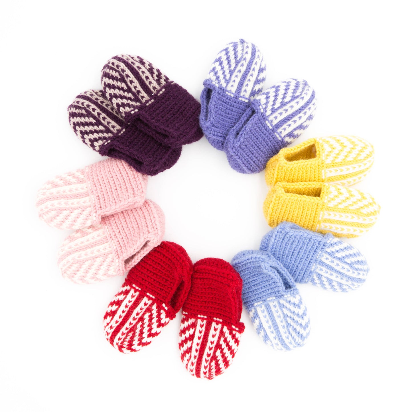 Knit Baby Socks: Colorful