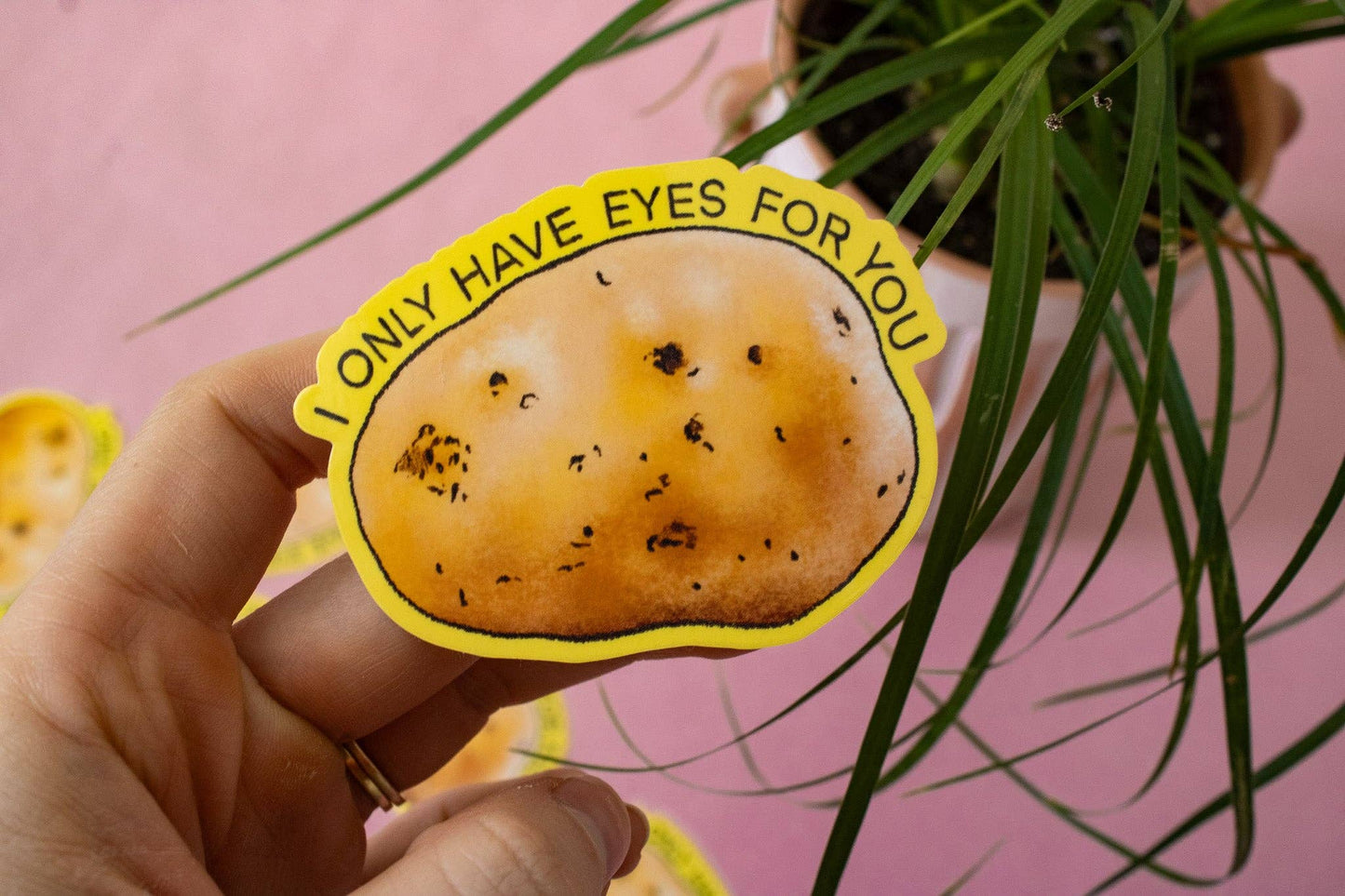 I Only Have Eyes for You Potato Vinyl Sticker