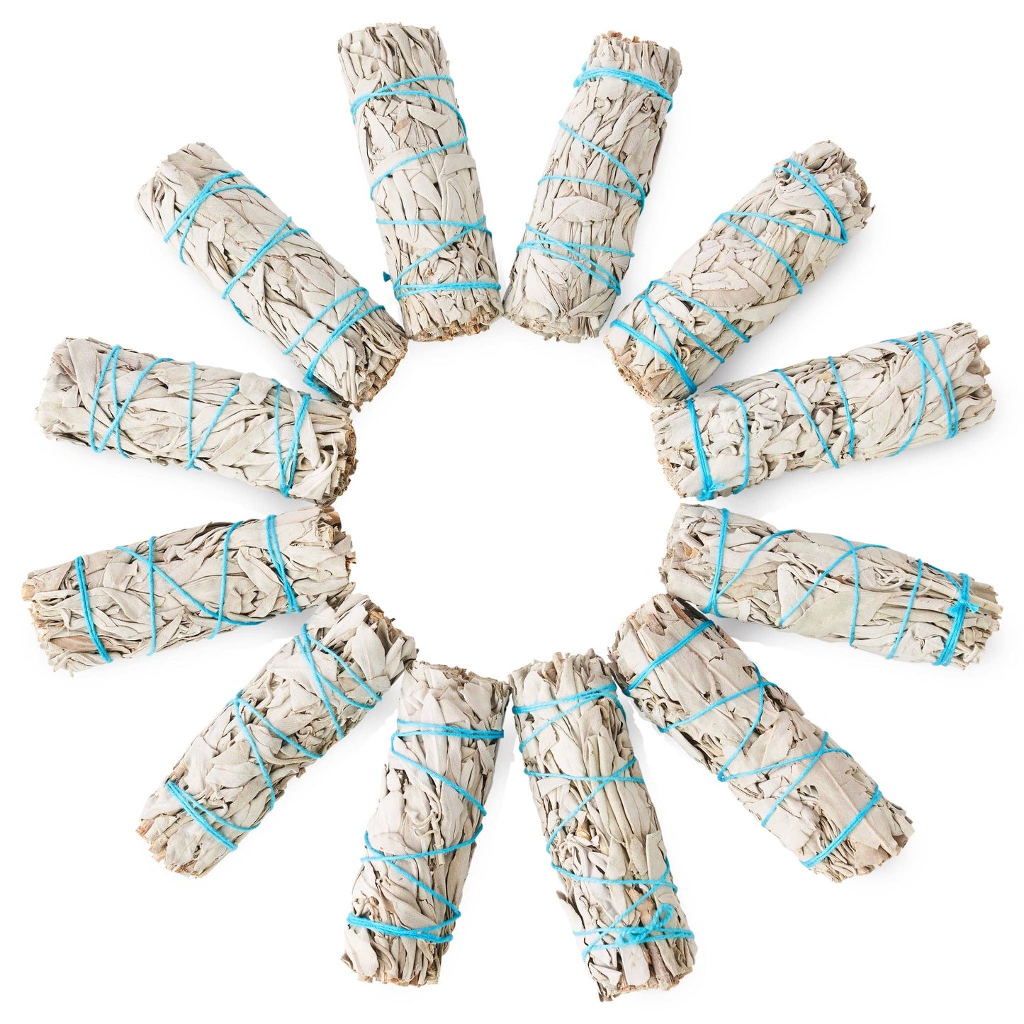 California White Sage Smudge Bundle Sticks: With Wrap