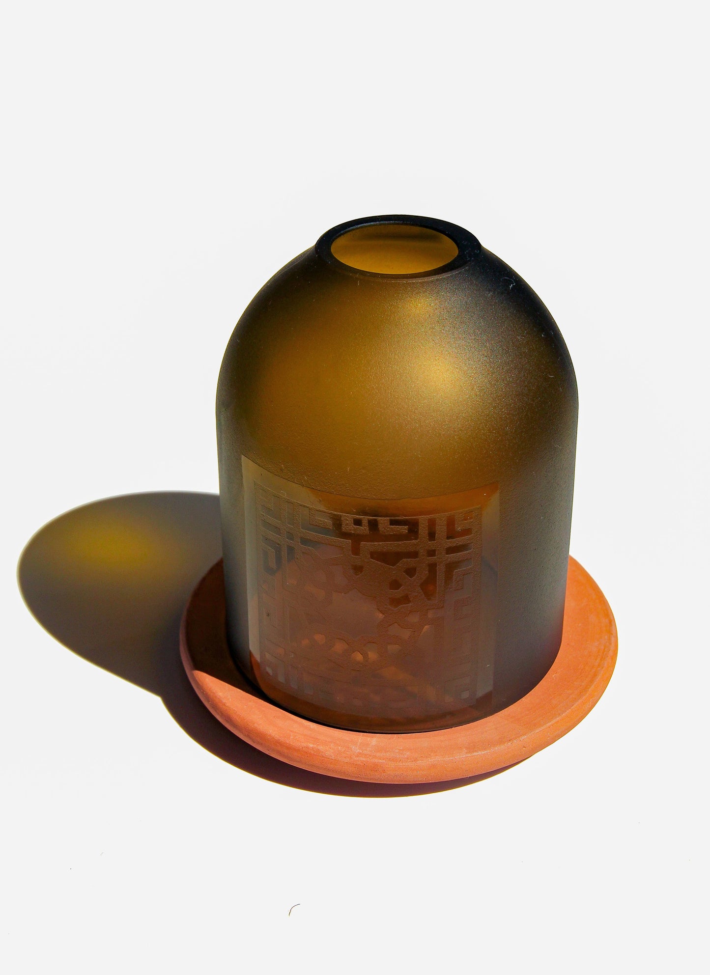 Cairo Lantern/Votive Upcycled Hand-Crafted: Clear