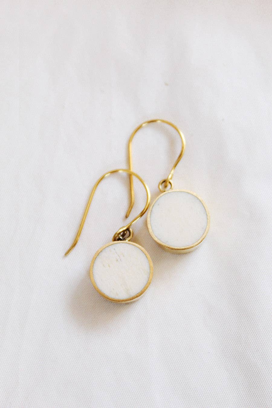 Izara Earrings: White