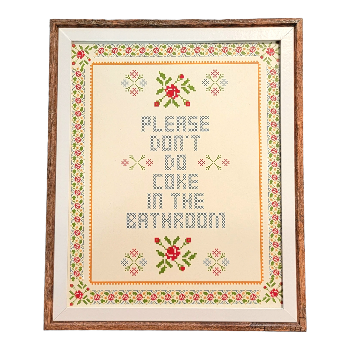 Please Don't do Coke in the Bathrooom (Frame not included)