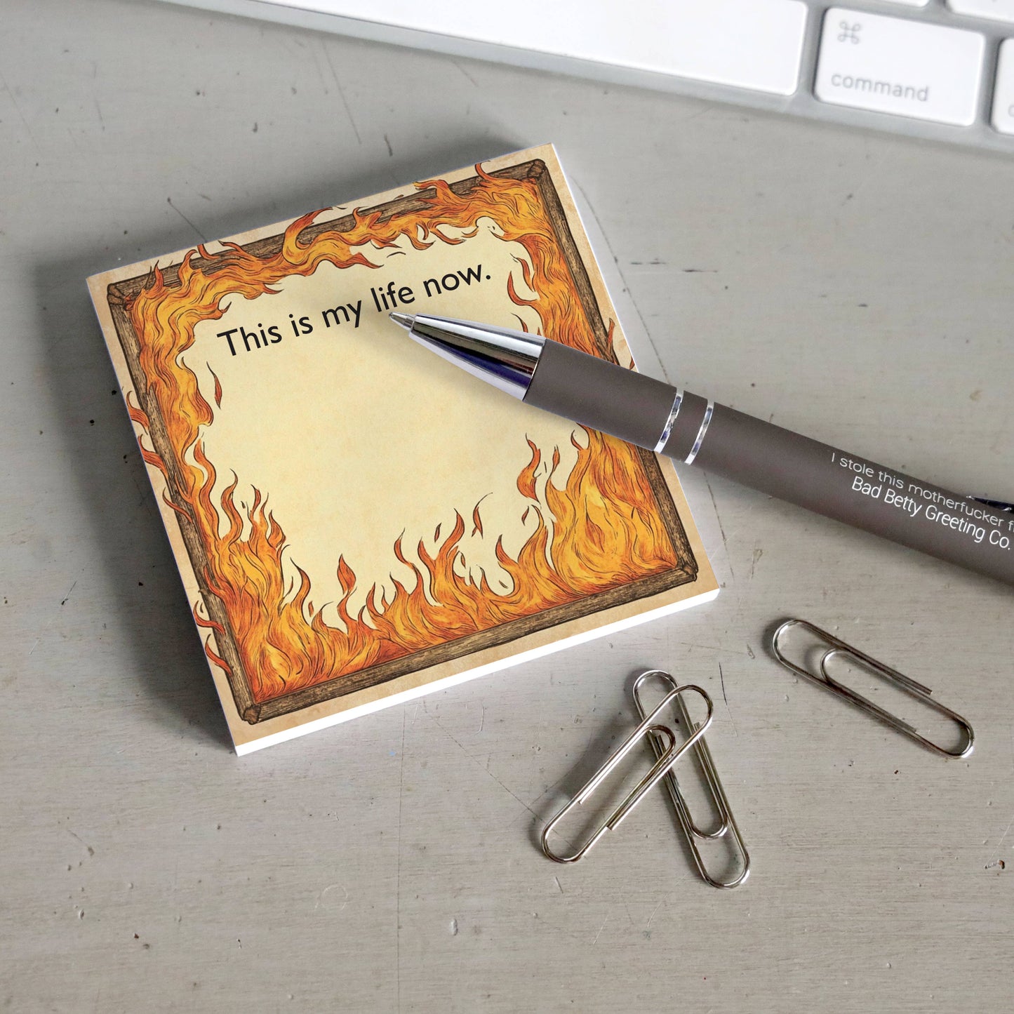 This Is My Life Now - Funny Sarcastic Sticky Note Pad