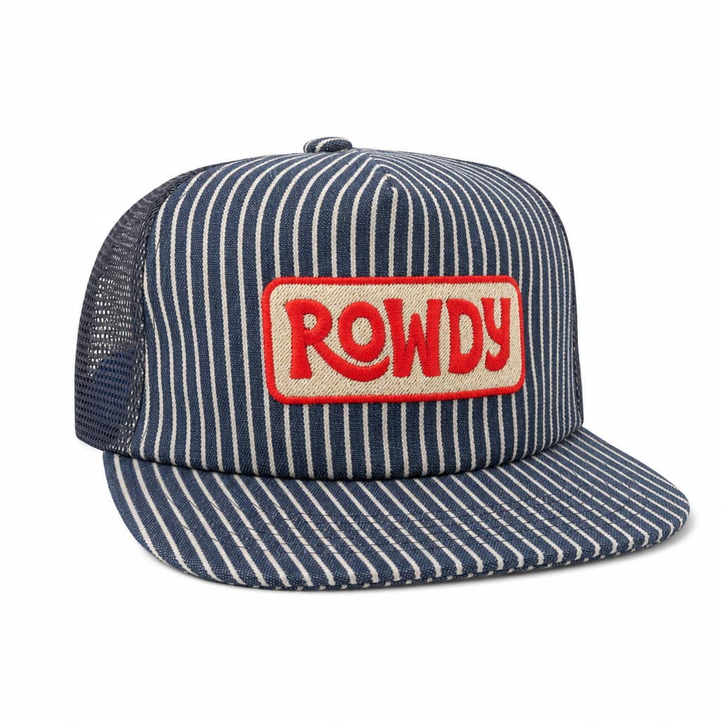 ROWDY Cotton & Mesh Snapback Hat